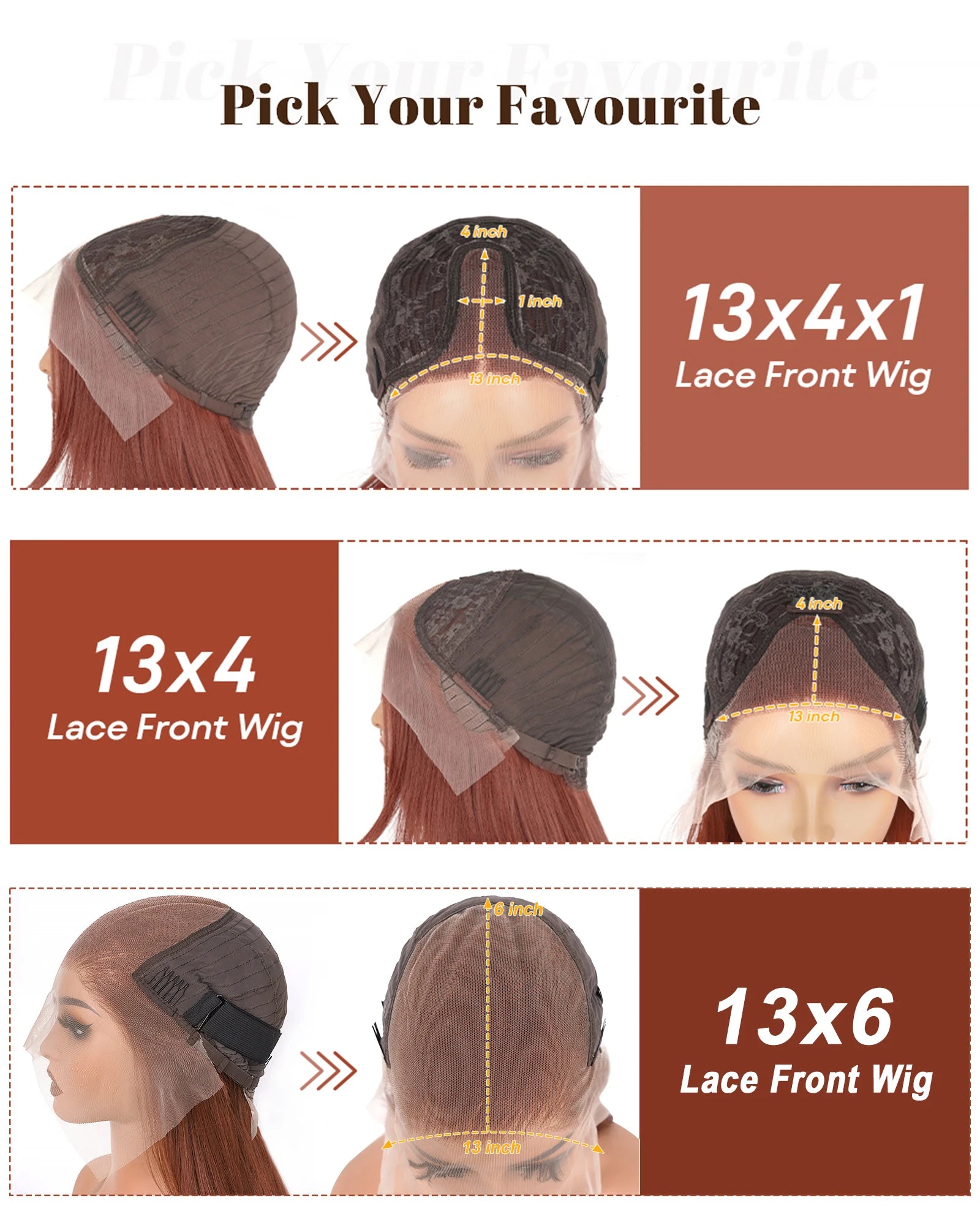 Straight Human Hair Lace Front Wig