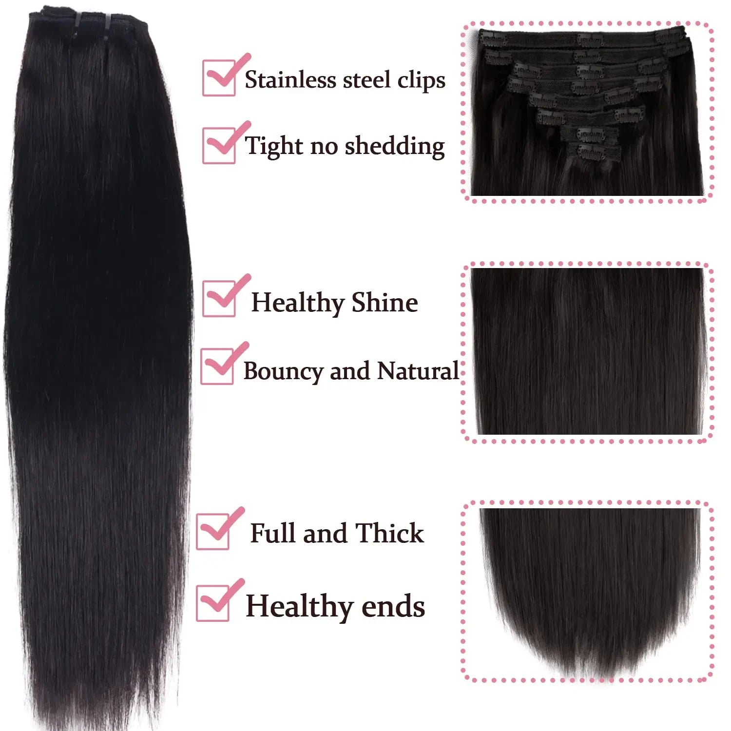 Clip In Human Hair Extensions