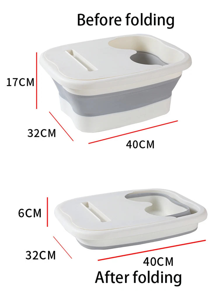 Foldable Footbath Massage Bucket