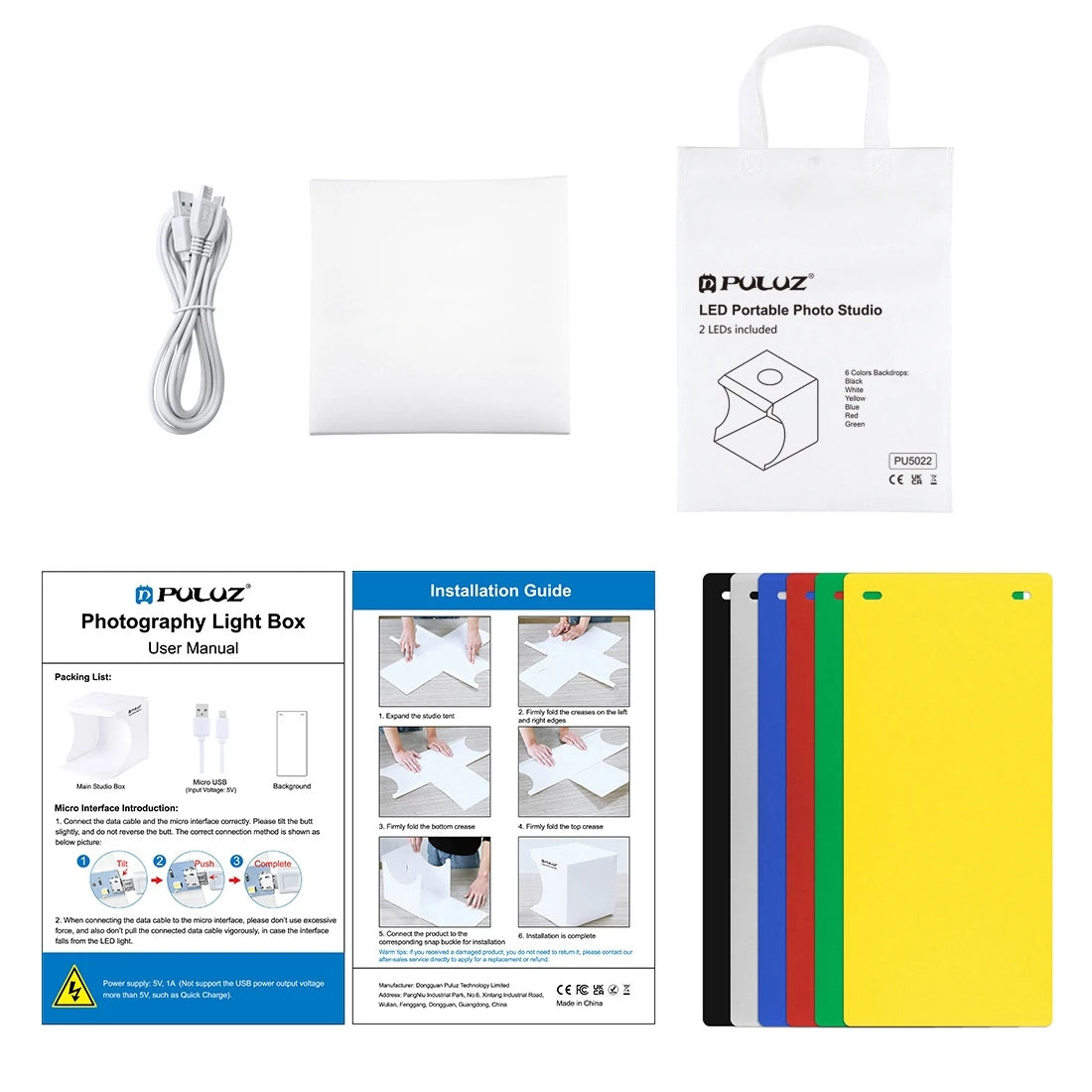 2 LED Portable Panels Folding