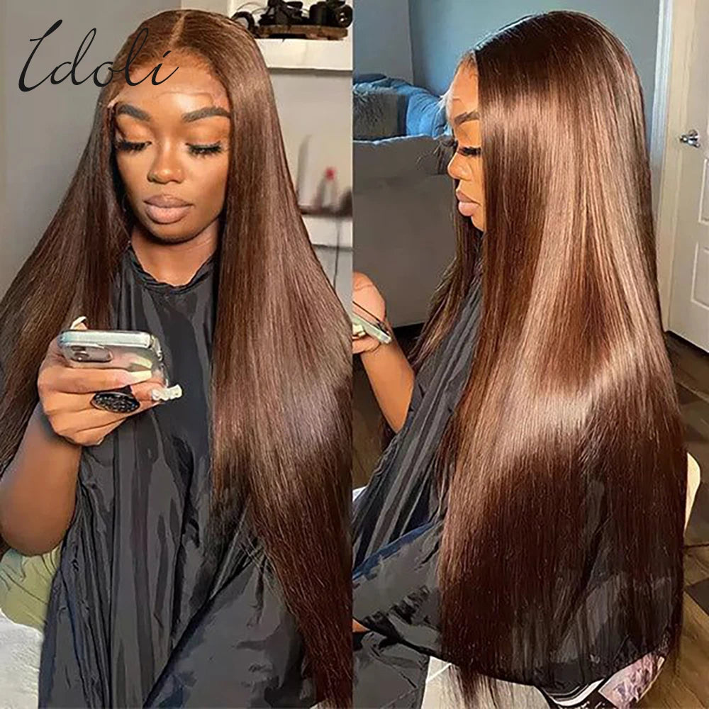 13x6 Chocolate Brown Body Wave Lace Front Wig