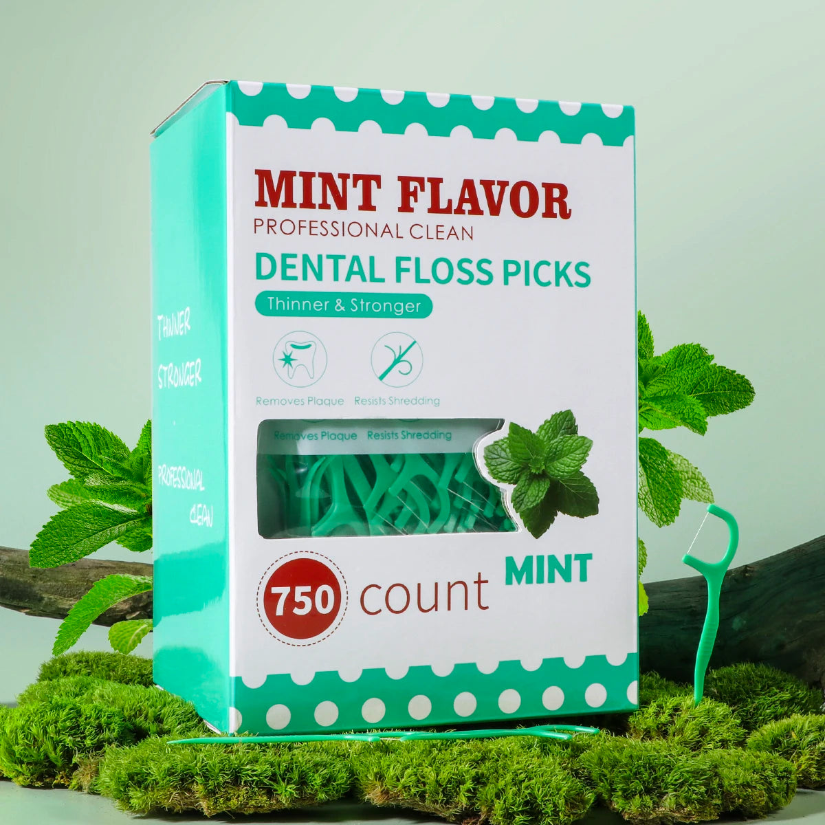 Mint Dental Floss Stick