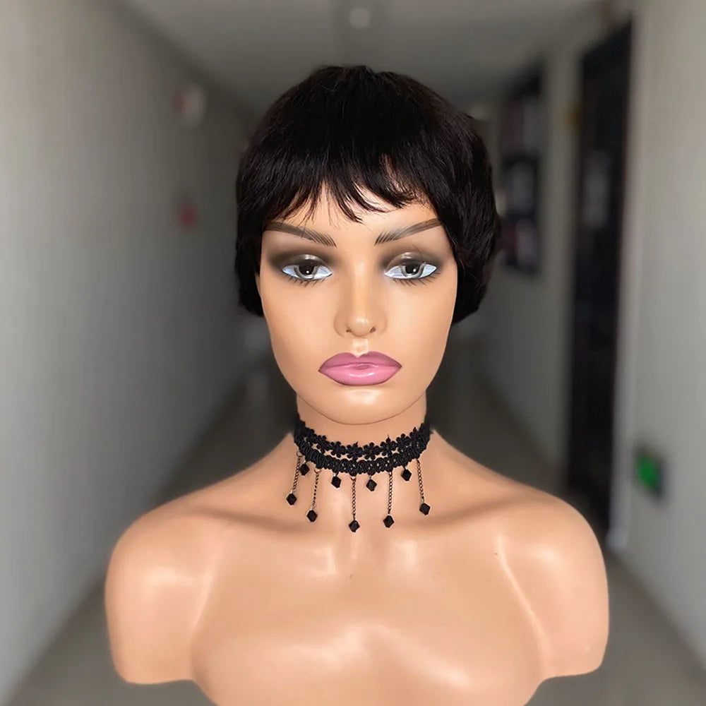 Short Straight Natural Wigs