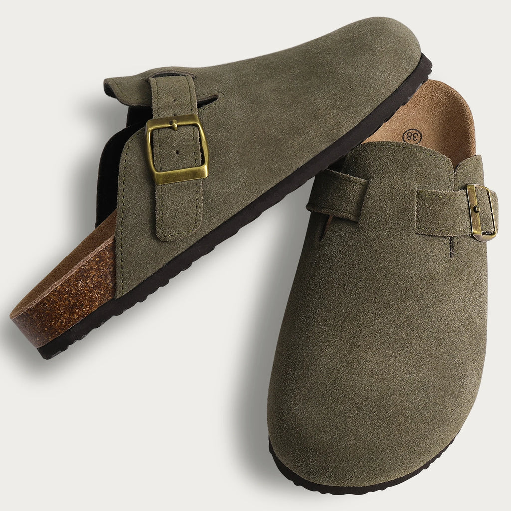 Women's Suede Mules Slippers
