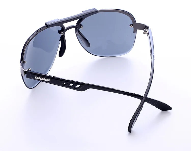 UV 400 Vintage Punk Rimless Glasses