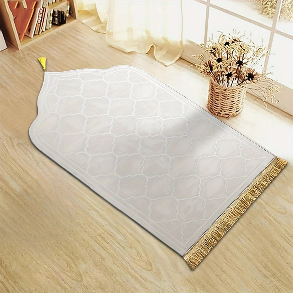 Plush Prayer Mat With Tassel