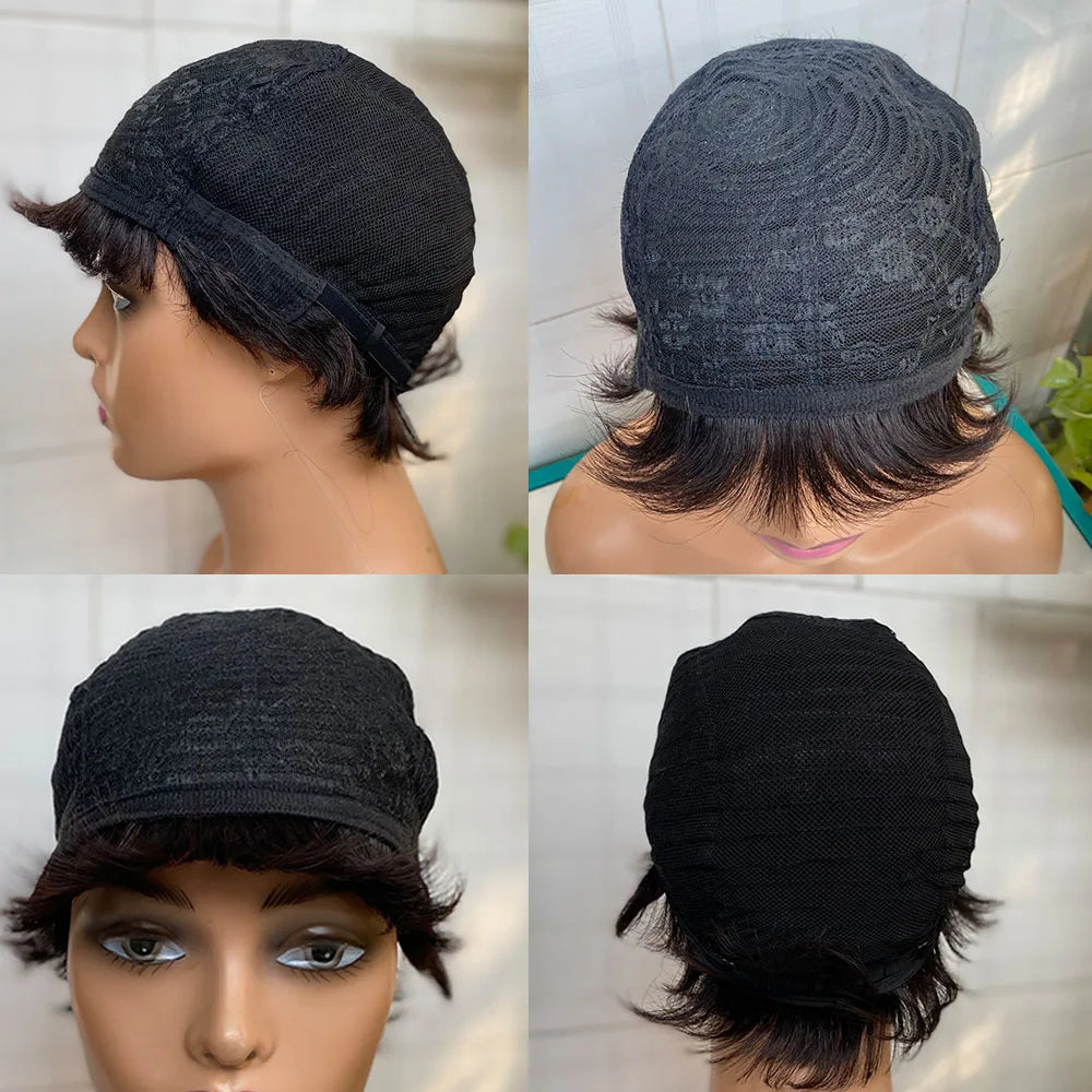 Short Straight Natural Wigs