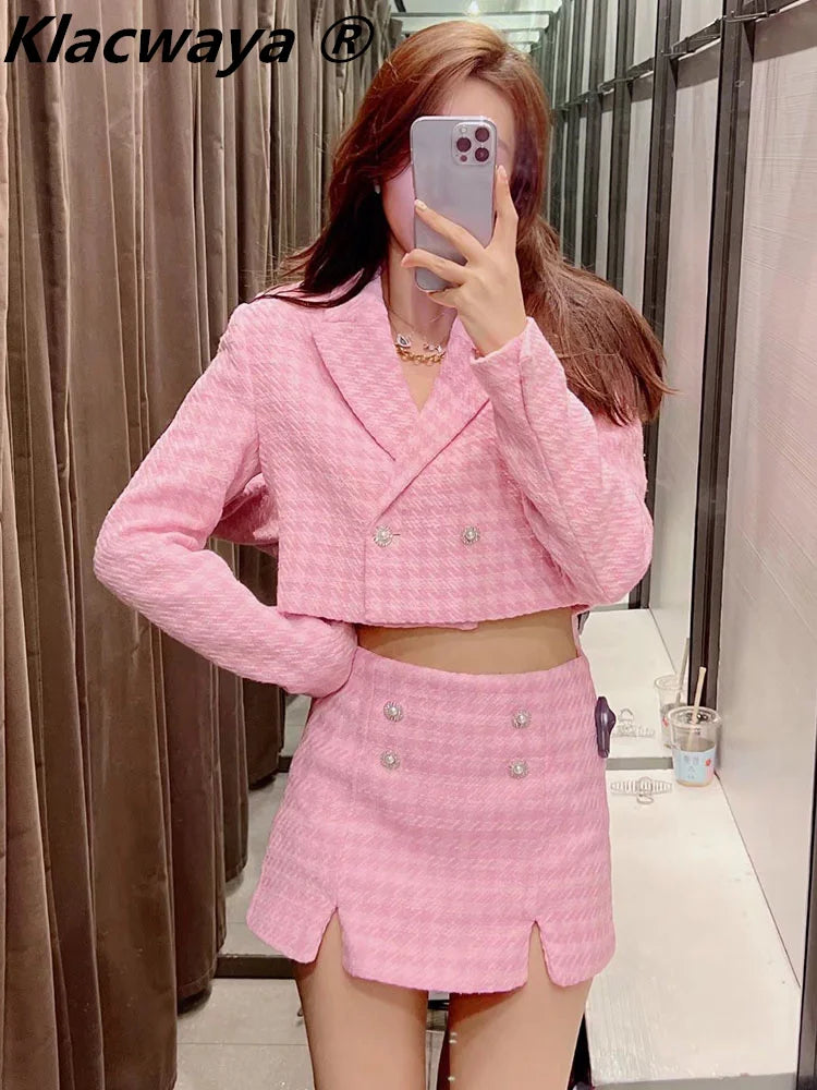 Klacwaya Tweed 2 Piece Set