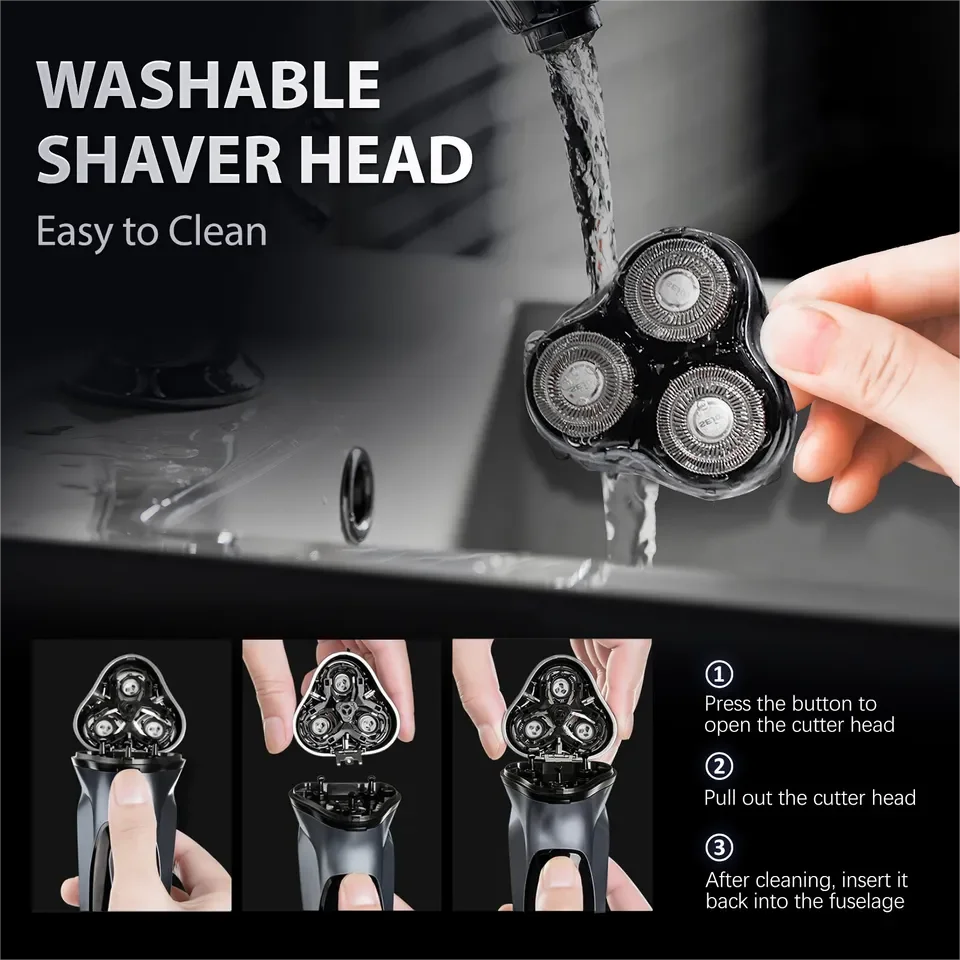 SEJOY Rechargeable Wet & Dry Use Electric Shaver