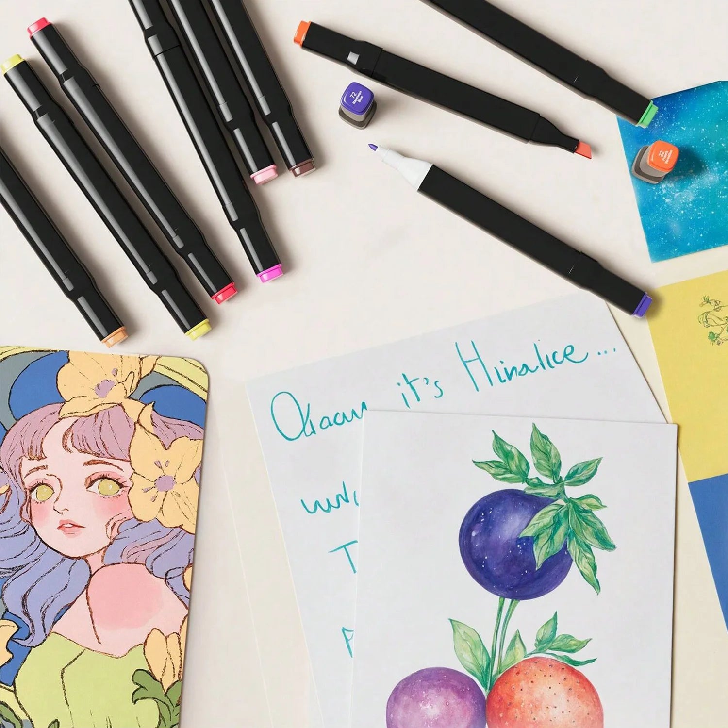 Alcohol Drawing Markers Dual Tip