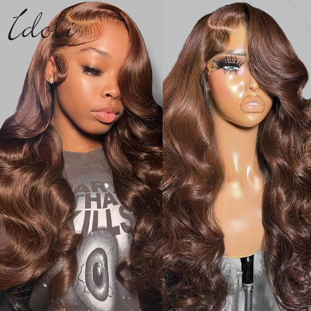 13x6 Chocolate Brown Body Wave Lace Front Wig