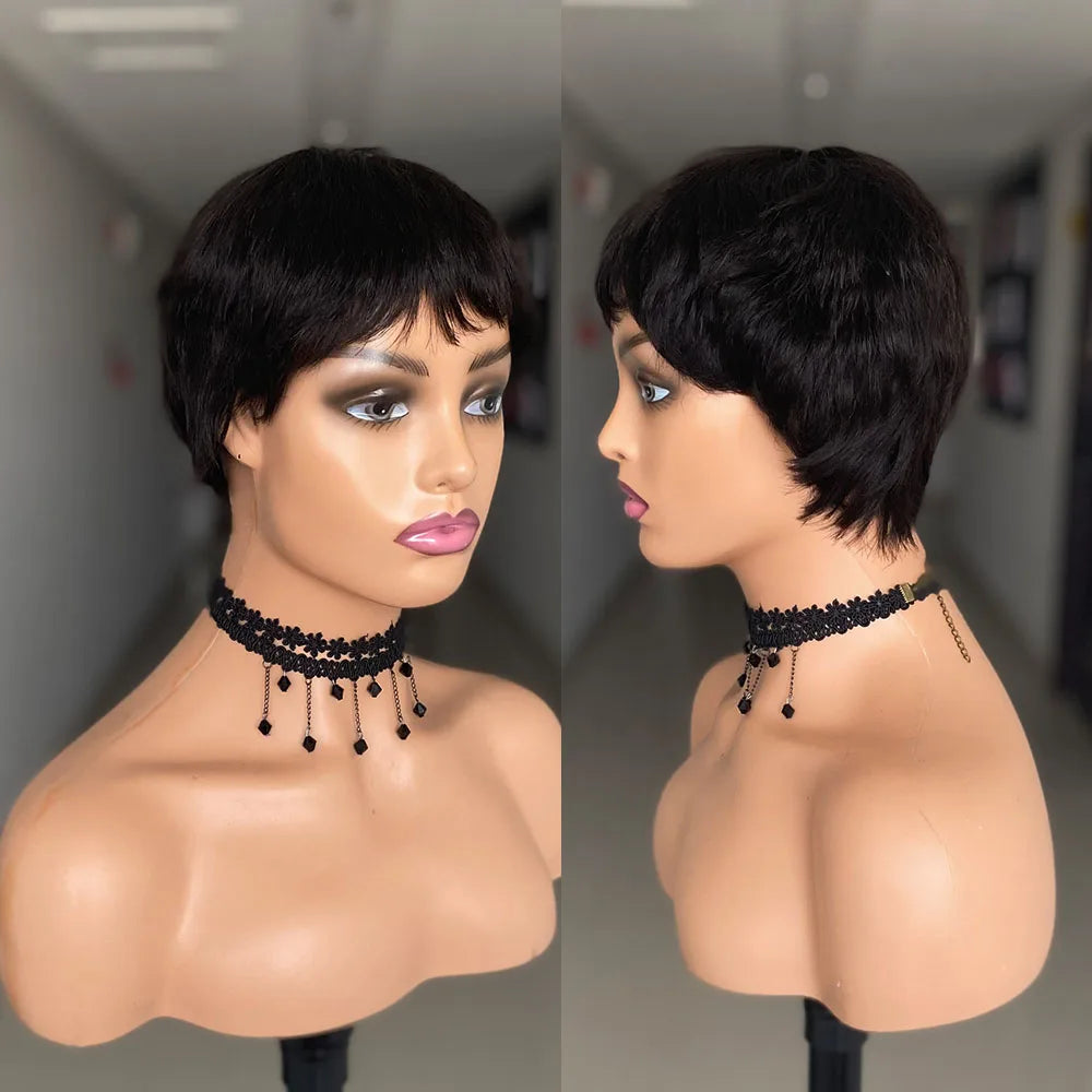Short Straight Natural Wigs
