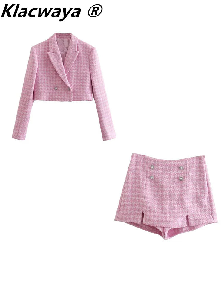 Klacwaya Tweed 2 Piece Set