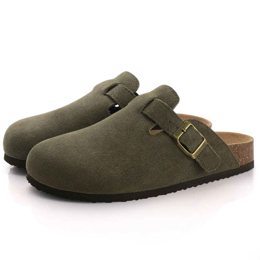 Women's Suede Mules Slippers