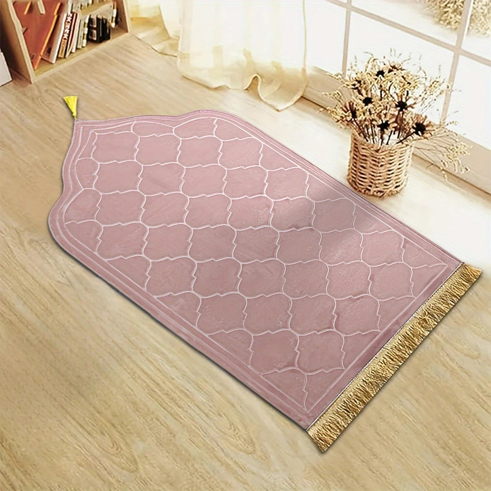 Plush Prayer Mat With Tassel