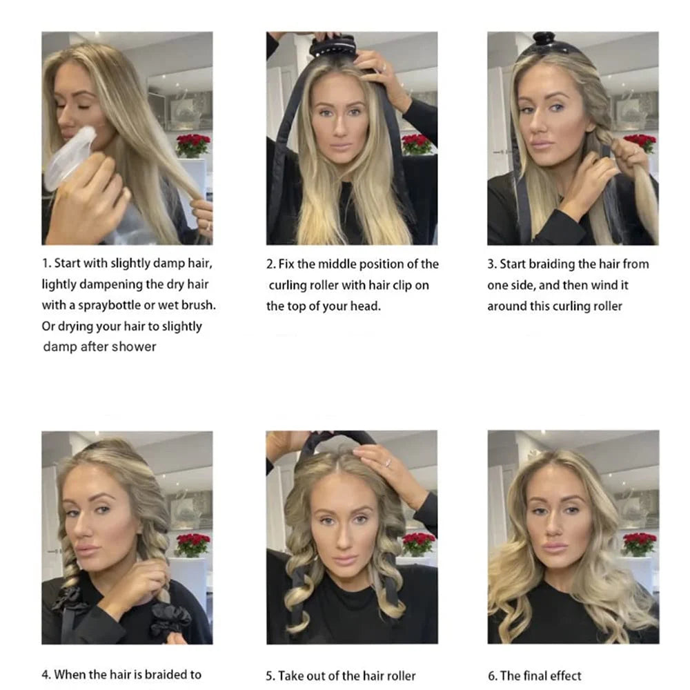 Heatless Curling Rod Headband