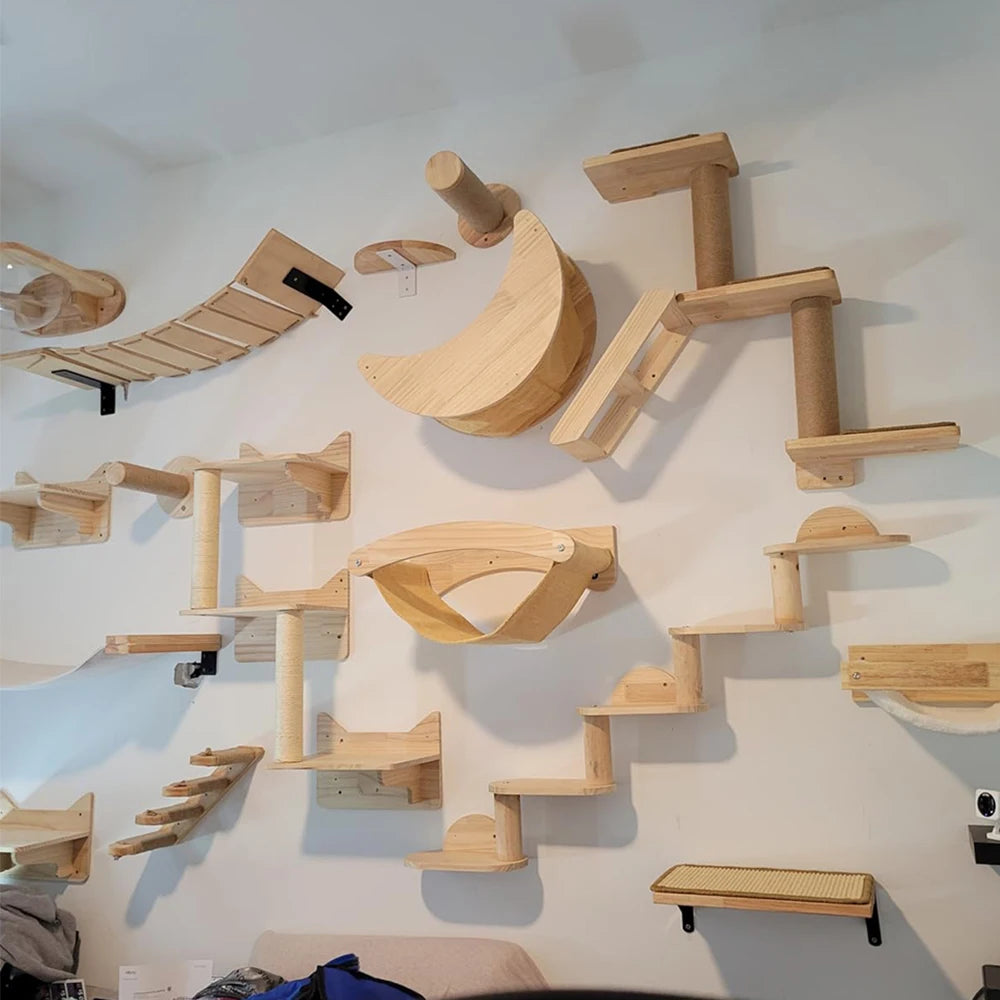 Wall Mounted Cat Climbing Shelves