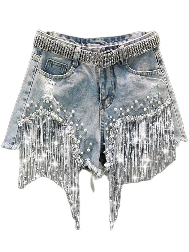 Summer Elegant Tassel Shorts