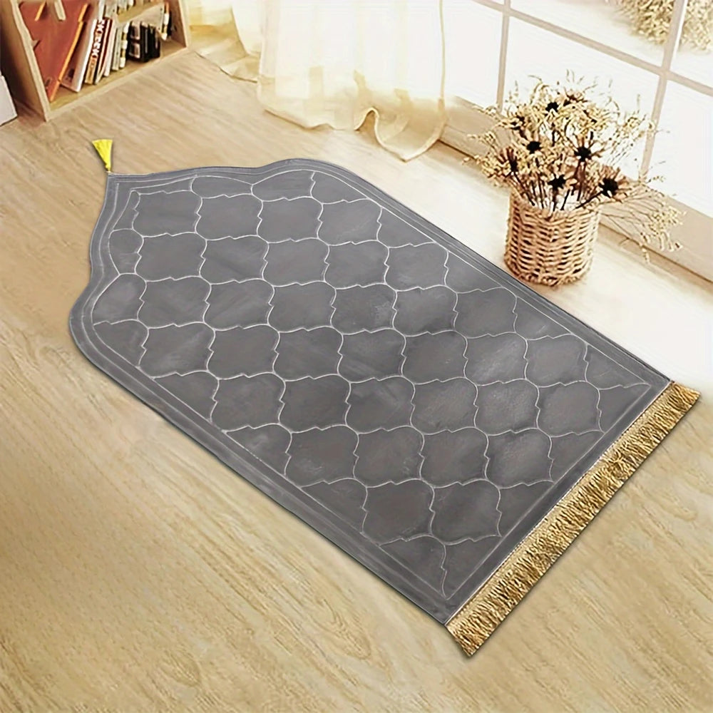 Plush Prayer Mat With Tassel