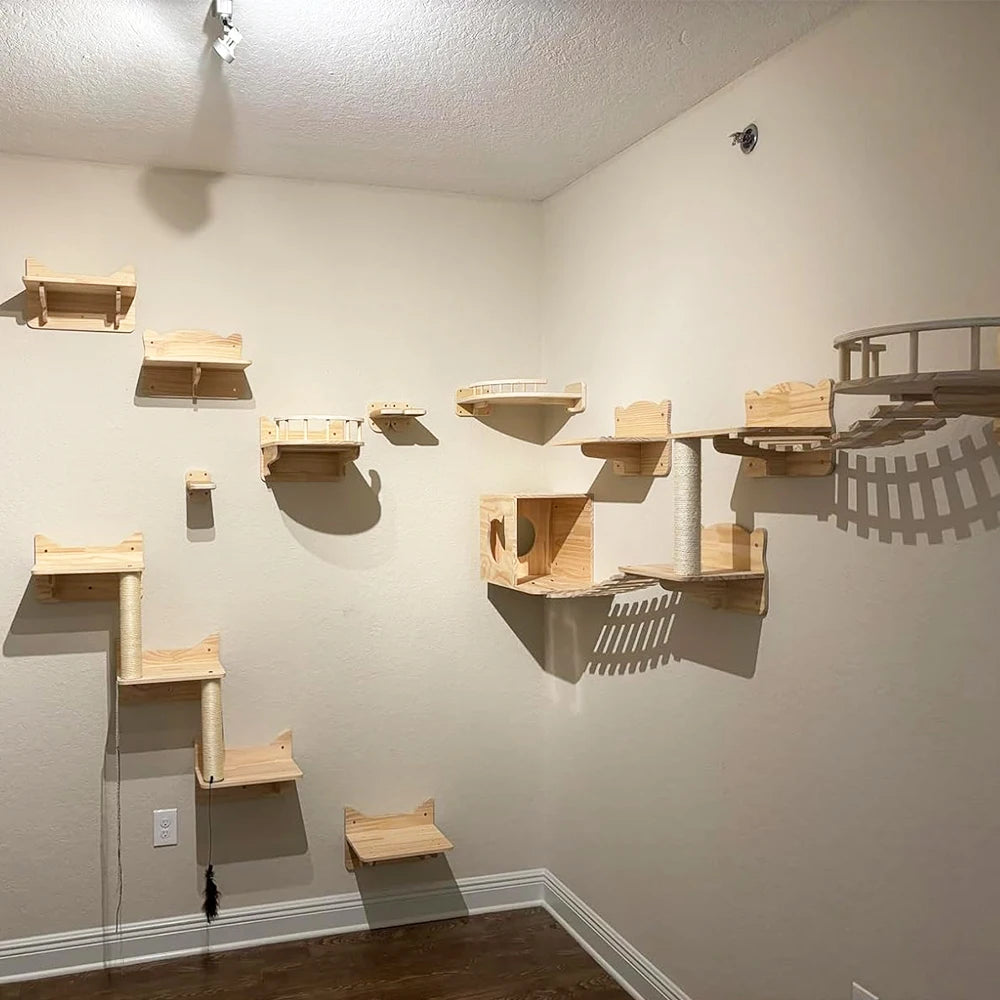 Wall Mounted Cat Climbing Shelves