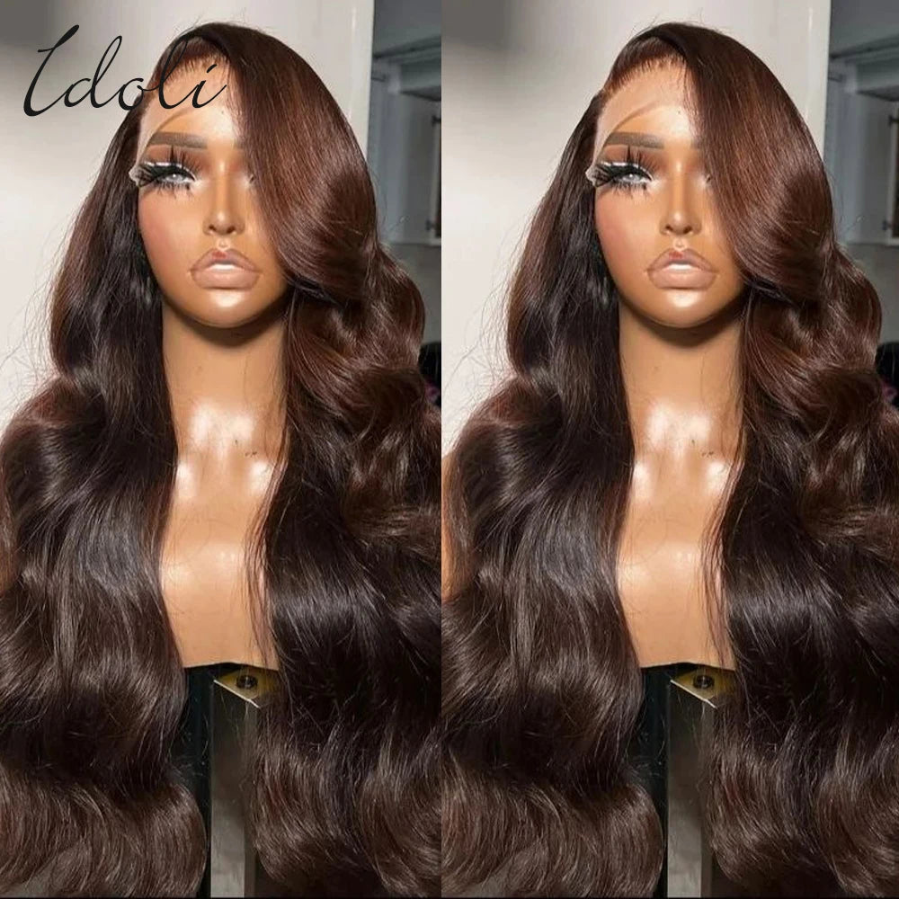 13x6 Chocolate Brown Body Wave Lace Front Wig