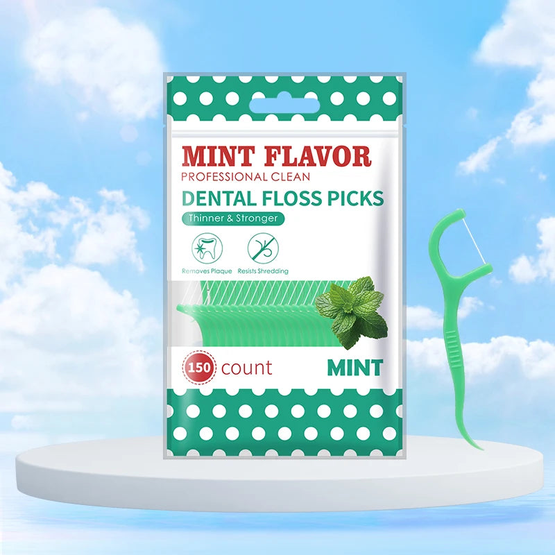 Mint Dental Floss Stick