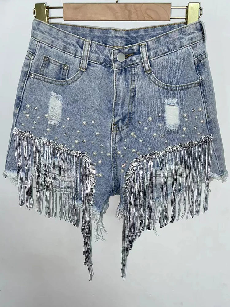Summer Elegant Tassel Shorts