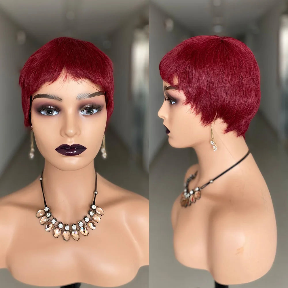 Short Straight Natural Wigs