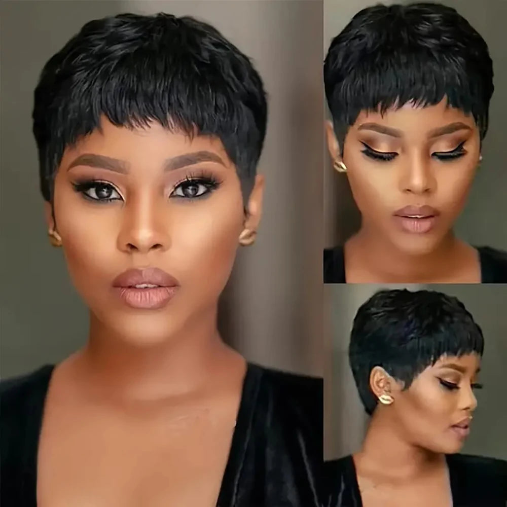 Short Straight Natural Wigs