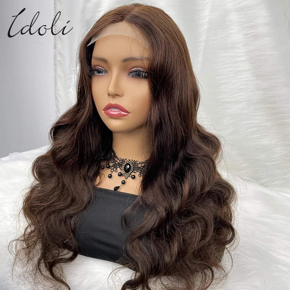 13x6 Chocolate Brown Body Wave Lace Front Wig