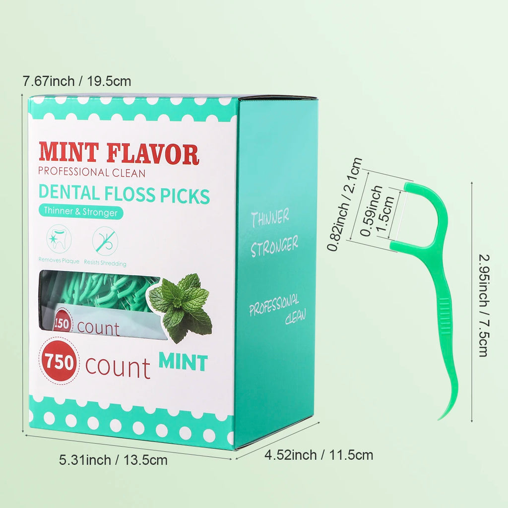 Mint Dental Floss Stick