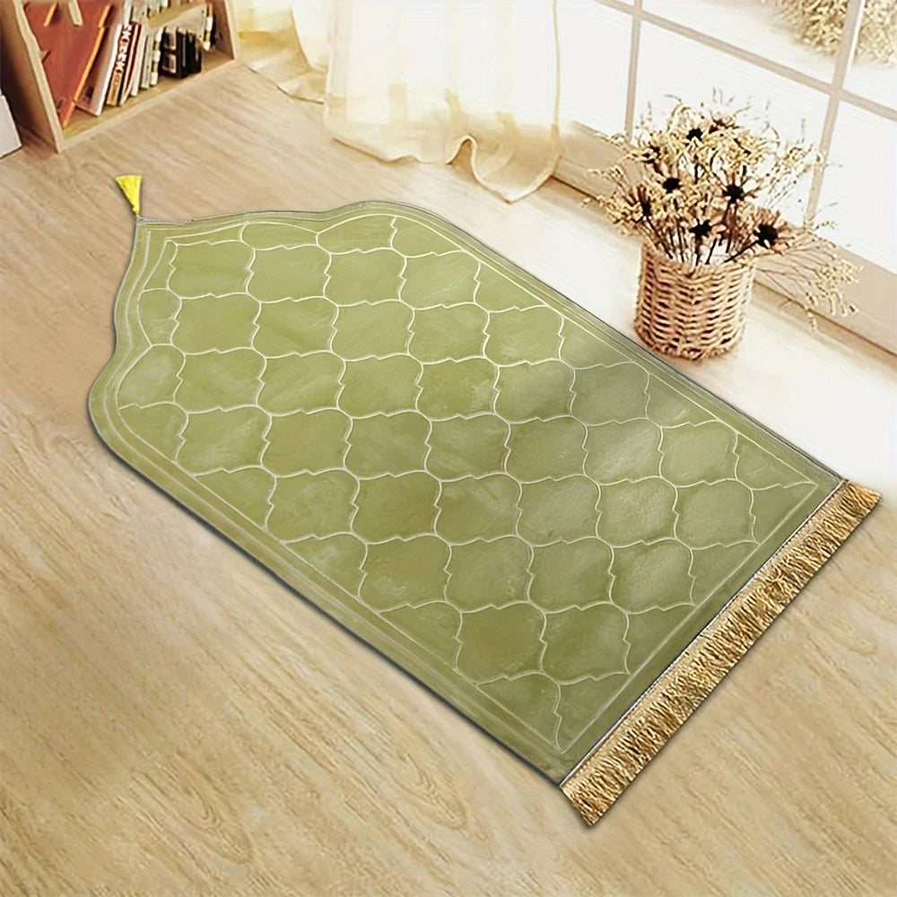Plush Prayer Mat With Tassel