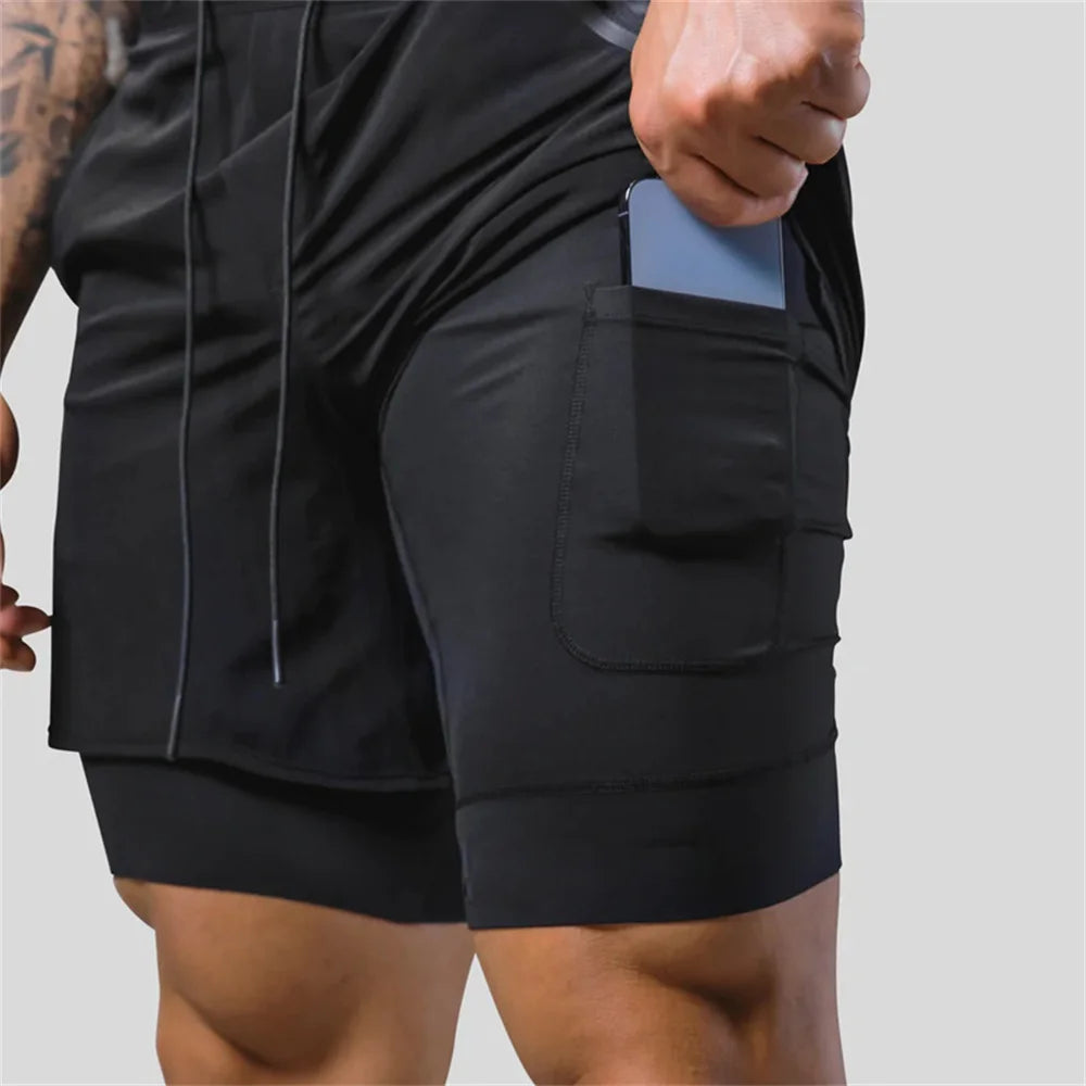 2 in 1 Running Shorts